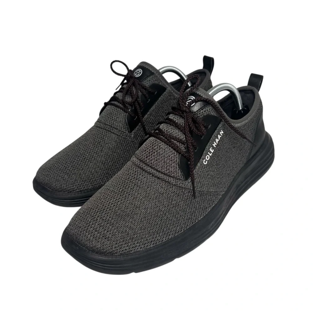 Cole Haan Grand Sport Journey Sneaker Mens 10.5M Gray Knit Lace Up Casual Shoes